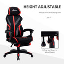 Sedia da Gaming Ergonomica 65x65x119-129 cm in Similpelle Nera-5