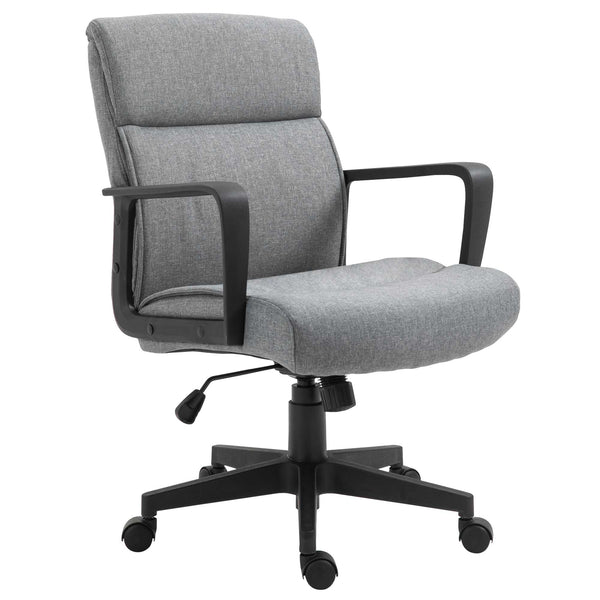 sconto Chaise de bureau Task 60x68x92-101,5 cm en tissu gris