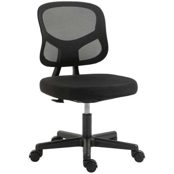 sconto Chaise de Bureau Task 45x45x78-88 cm en Nylon et Filet Noir