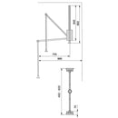 Appendiabiti Saliscendi per Armadio 45-60 cm Max 12Kg in Acciaio Emuca Cromo-5