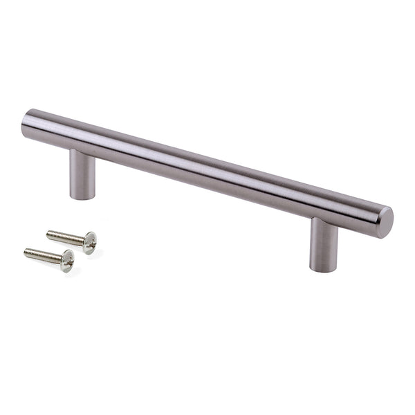 Emuca Poignée pour Orlando Furniture Entraxe 448 Acier Nickel Satiné sconto