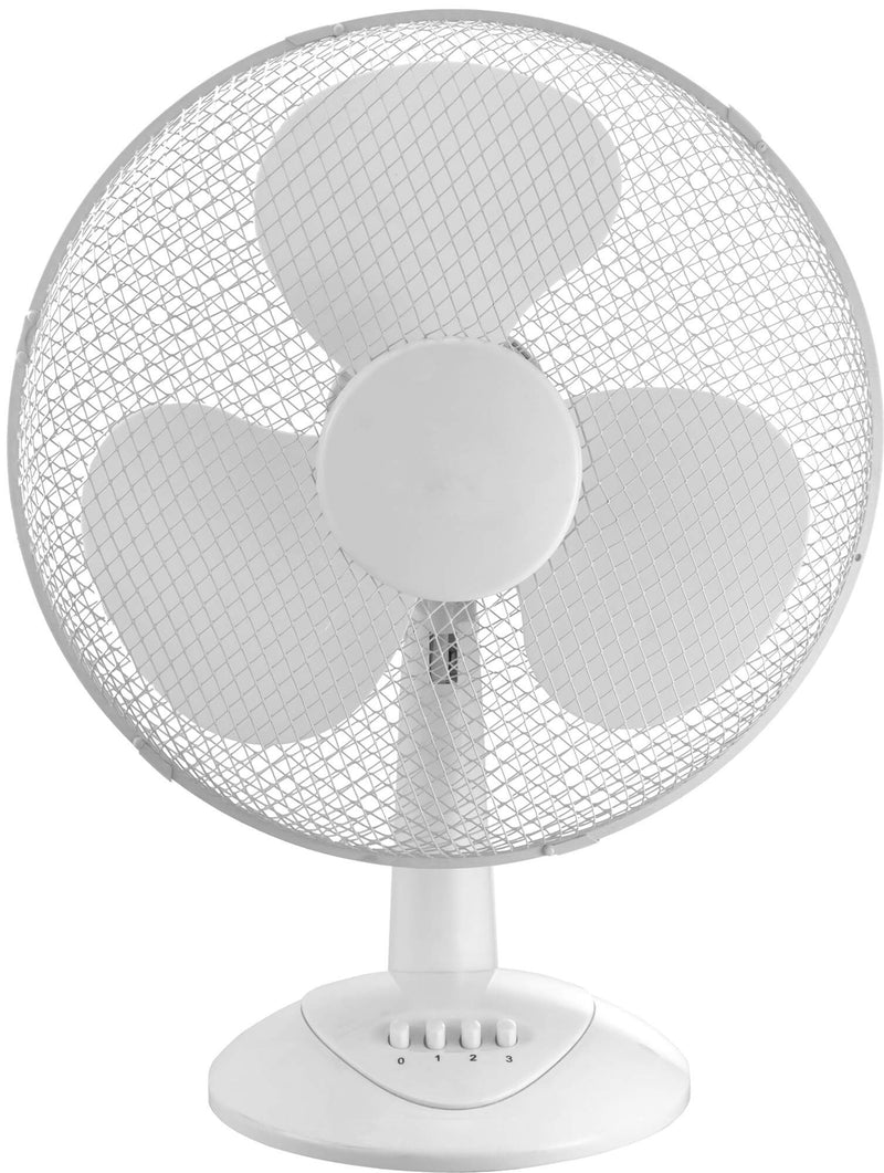 Ventilatore da Tavolo Ø40 cm 3 Velocità 45W Bauer Bianco-1