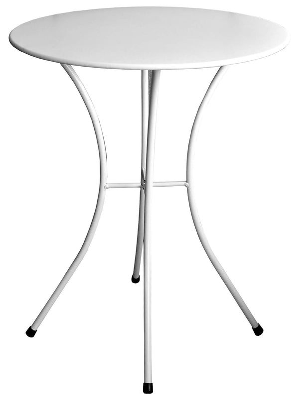 Table basse de jardin Ø60x72 cm en acier blanc Bauer Luna acquista