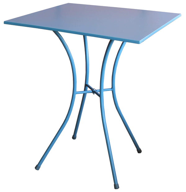 prezzo Table basse de jardin 60x60x72 cm en acier Bauer Luna bleu clair