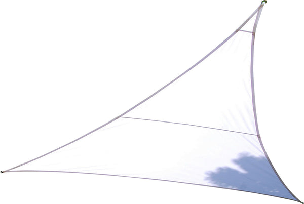 prezzo Voile d'Ombrage Triangulaire 5x5x5m en Polyester Bauer Blanc