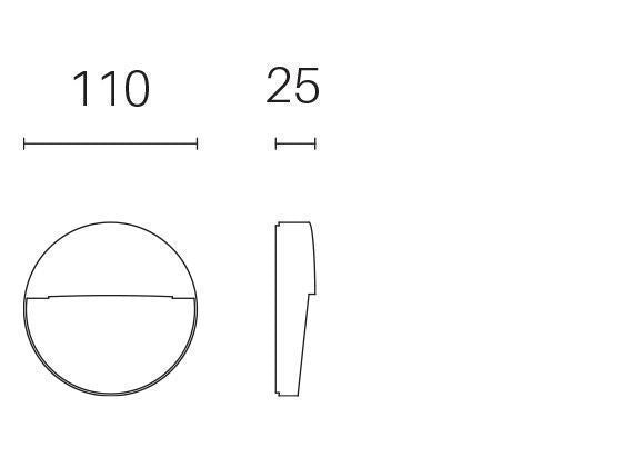 Lampada Segna Passo da Esterno a LED 3W 3000K Sovil Bianco-2