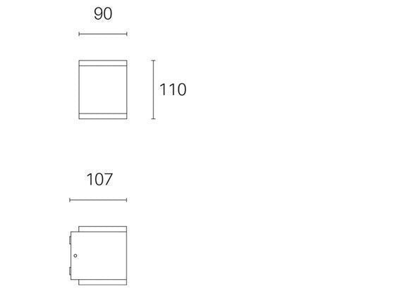 Applique da Esterno a LED 6W+6W 3000K Sovil Bianco-2