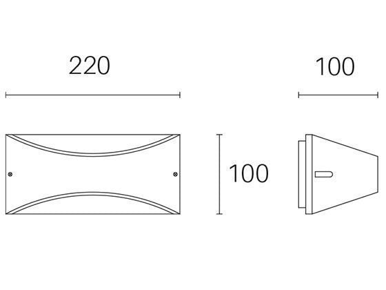 Applique da Esterno a LED 10W 3000K Sovil Marrone-2