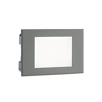 sconto Lampe de Marqueur de Marche LED Rectangulaire Encastrable au Mur 3W 3000K Gris Sovil