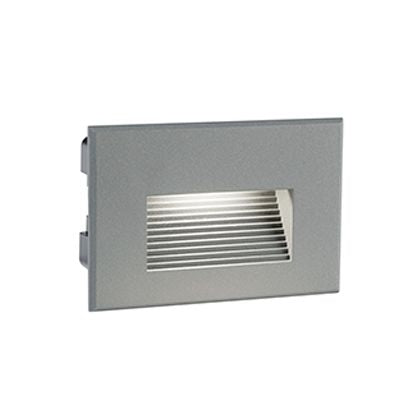 sconto Lampe de Marqueur de Marche LED Rectangulaire Encastrable au Mur 3W 3000K Gris Sovil