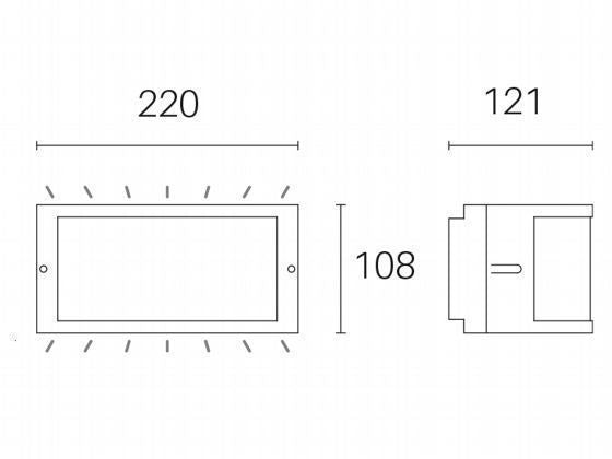 Applique da Esterno a LED 10W 3000K Sovil Grigio-2