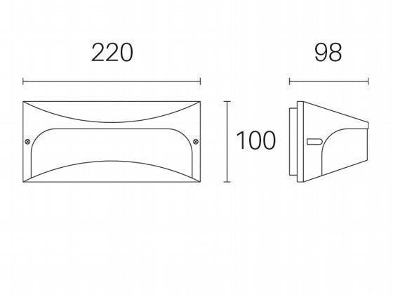 Applique da Esterno a LED 10W 4000K Sovil Grigio-2