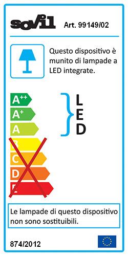 Applique da Esterno a LED 2x6W a Tubo Sovil Sirio Bianco-4