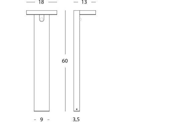 Lampada Palo Solare da Giardino a LED 4W 4000K Sovil Grigio-2