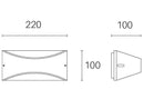 Applique da Esterno a LED 10W 4000K Sovil Marrone-2