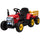 Tracteur électrique pour enfants 12V avec remorque rouge