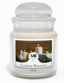 Candela Profumata 410 gr in Cera Vegetale Vasetto in Vetro Massage Candle -1