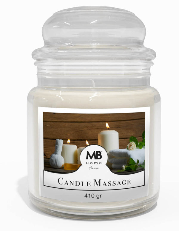 Bougie parfumée 410 gr en pot de verre à la cire végétale Bougie de massage prezzo