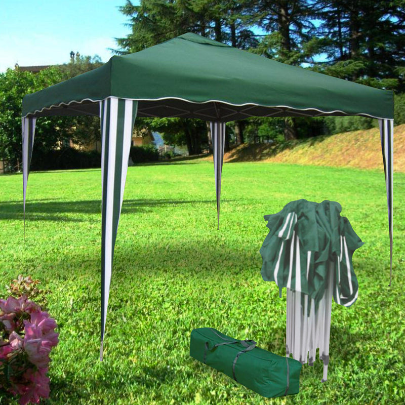 Gazebo da Giardino 3x3 m in Poliestere Verde-2