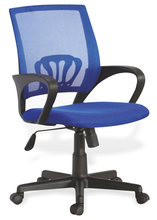 Fauteuil de bureau exécutif en tissu Dattilo Vanessa Blue sconto