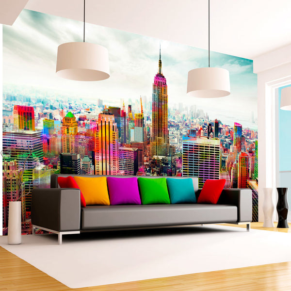 Papier Peint Fresque - Couleurs de New York City Wallpaper Erroi acquista