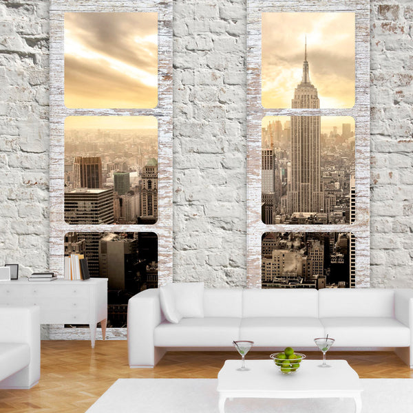 acquista Papier Peint Fresque - New York - Vue Depuis La Fenêtre 400x280cm Erroi