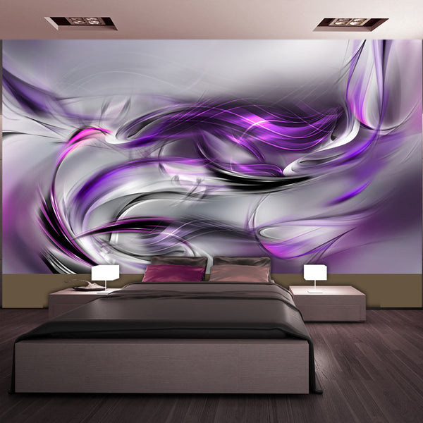 Papier Peint Mural XXL - Tourbillons Violets II 500x280cm Erroi online