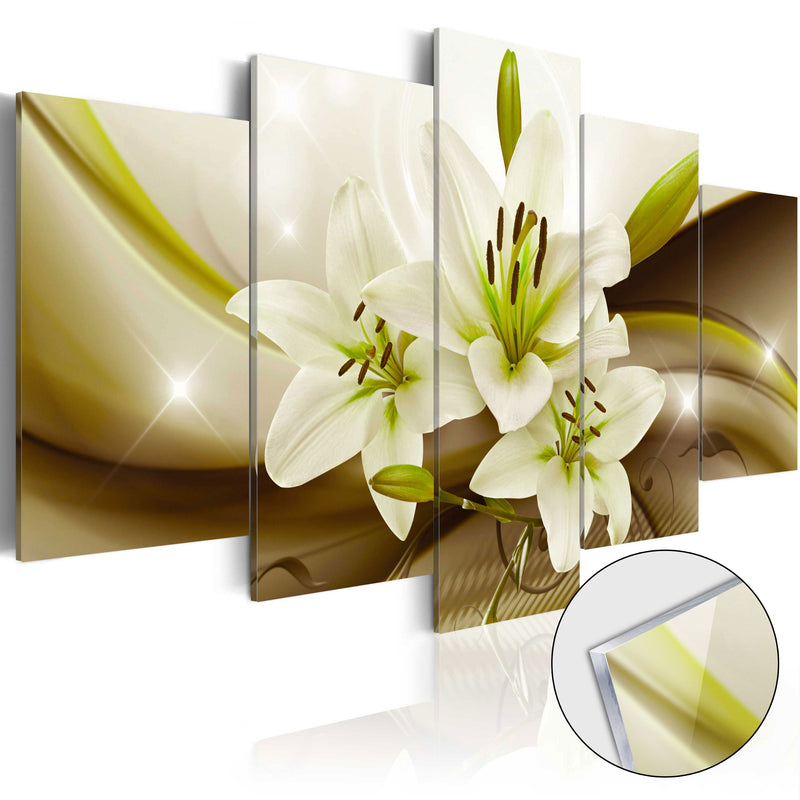 Quadro su Vetro Acrilico - Modern Lily 100x50cm Erroi-1