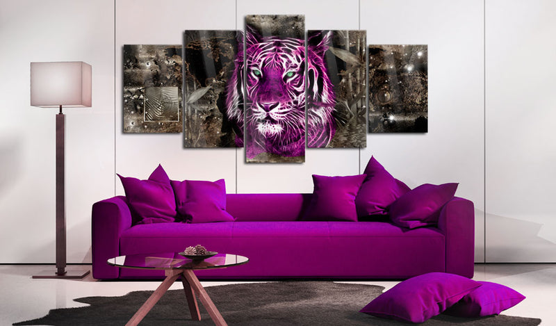 Quadro su Vetro Acrilico - Purple King 100x50cm Erroi-2