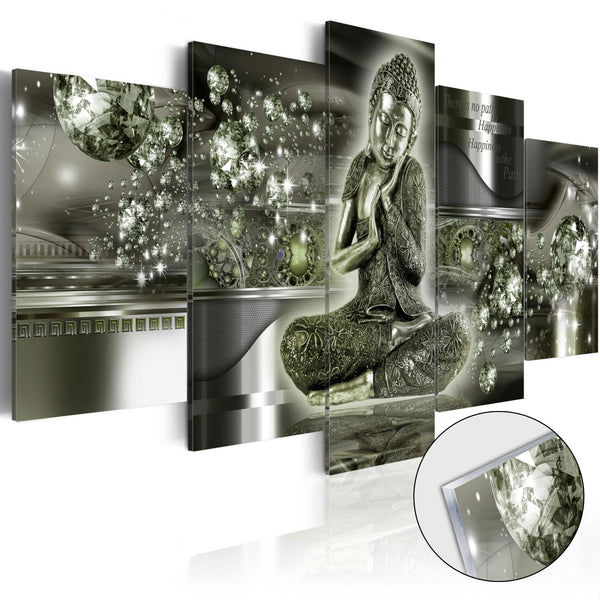 Image Sur Verre Acrylique - Bouddha d'Émeraude 100x50cm Erroi sconto