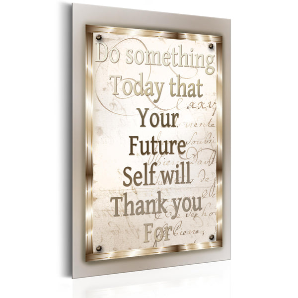 prezzo Plaque en Métal - Sentences - Do Something Today 31x46cm Erroi