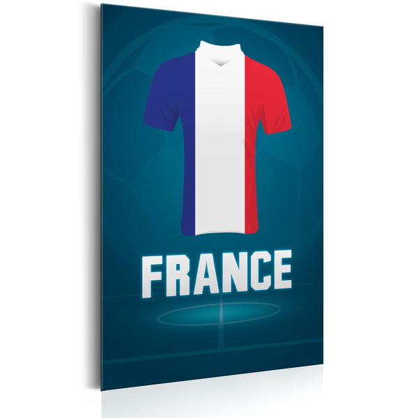 Plaque en Tôle - Football - France 31x46cm Erroi acquista