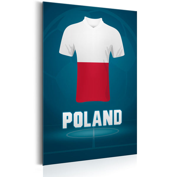 Plaque en Tôle - Football - Pologne 31x46cm Erroi sconto