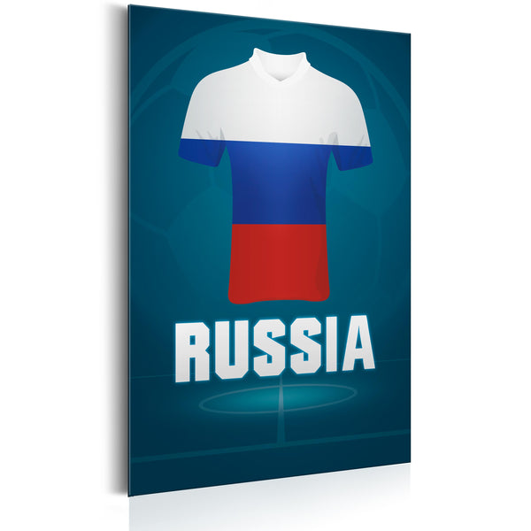 Plaque en Tôle - Football - Russie 31x46cm Erroi acquista