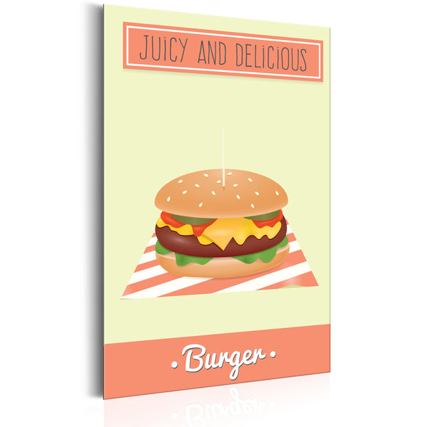 online Plaque Métallique - Nourriture - Burger 31x46cm Erroi