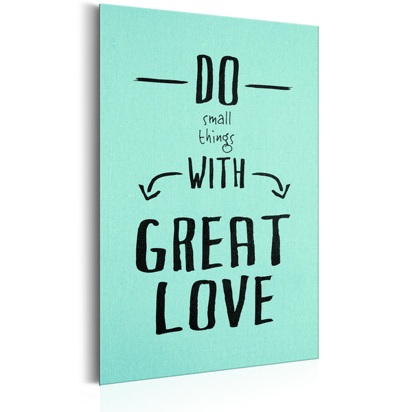 Plaque en Métal - Do Small Things With Great Love 31x46cm Erroi acquista
