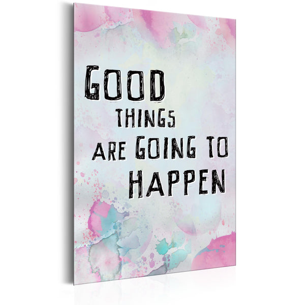 Plaque en Tôle - Good Things Are Going To Happen 31x46cm Erroi sconto