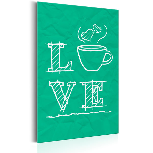 acquista Plaque en Tôle - Coffee Lovers - Love Coffee 31x46cm Erroi