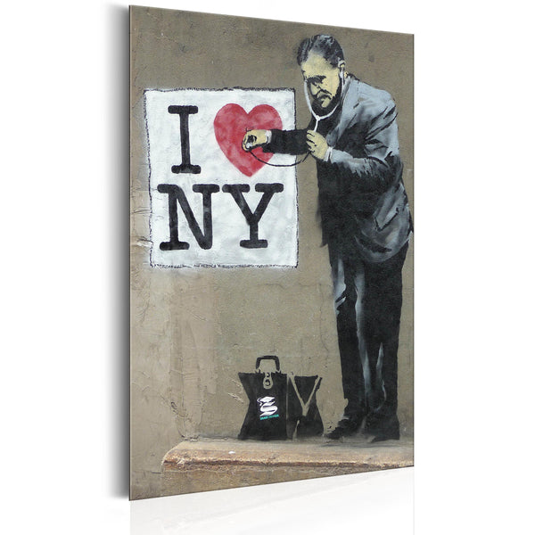 Plaque en Métal - I Love New York By Banksy 31x46cm Erroi acquista