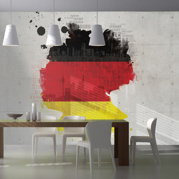 Photo Papier Peint Mural - Couleurs Nationales De L'Allemagne 450x270cm Erroi online