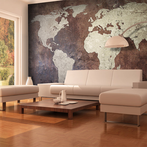 online Papier Peint Fresque - Continents De Fer 450x270cm Erroi