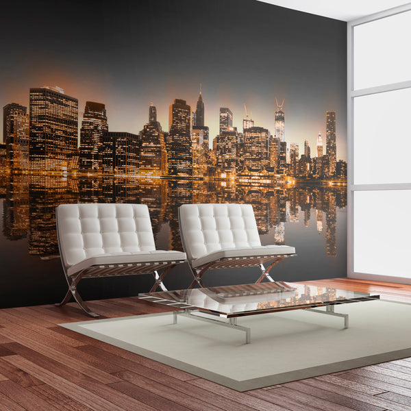 Papier Peint Fresque - New York Et Or 450x270cm Erroi sconto