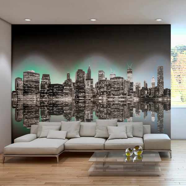 acquista Papier Peint Fresque - Gratte-ciel Noir 450x270cm Erroi