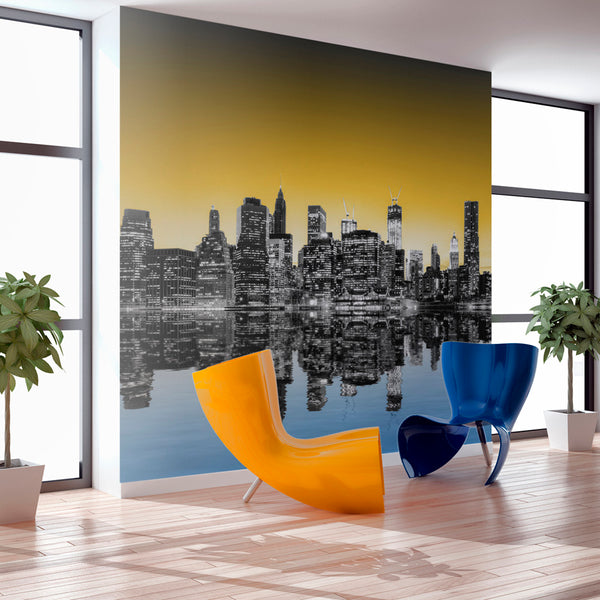 prezzo Papier Peint Fresque - Sunny Glow Over New York 450x270cm Erroi