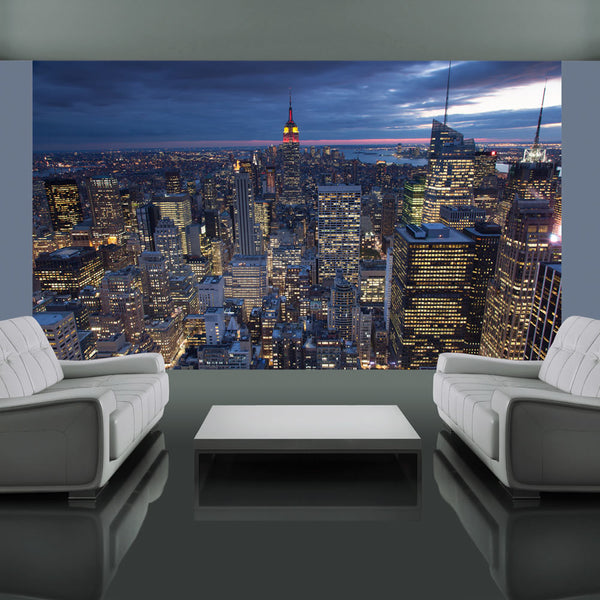 Papier Peint Fresque - New York - Nuit 450x270cm Erroi sconto