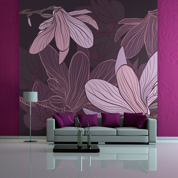 Papier Peint Fresque - Dreamy Flowers Wallpaper Erroi online