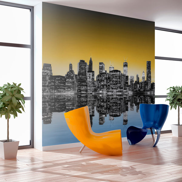 prezzo Papier Peint Fresque - Sunny Glow Over New York 350x270cm Erroi