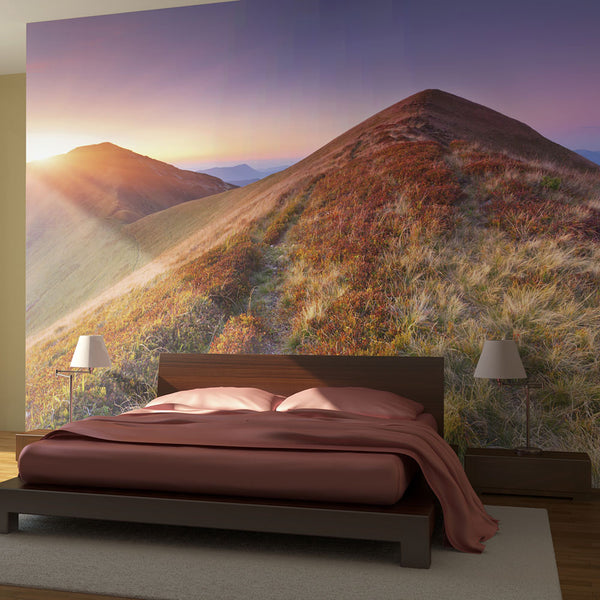 prezzo Papier Peint Photo Mural - Paysage d'Automne Coloré Dans Les Montagnes 200x154cm Erroi