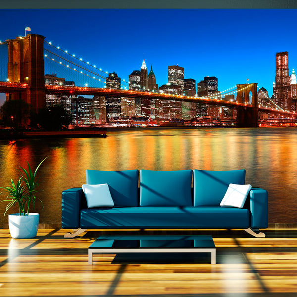 sconto Papier peint - Twilight Over The Brooklyn Bridge Erroi wallpaper