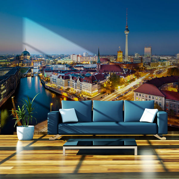 online Papiers Peints - Berlin View From Fischerinsel Night Wall Mural Erroi